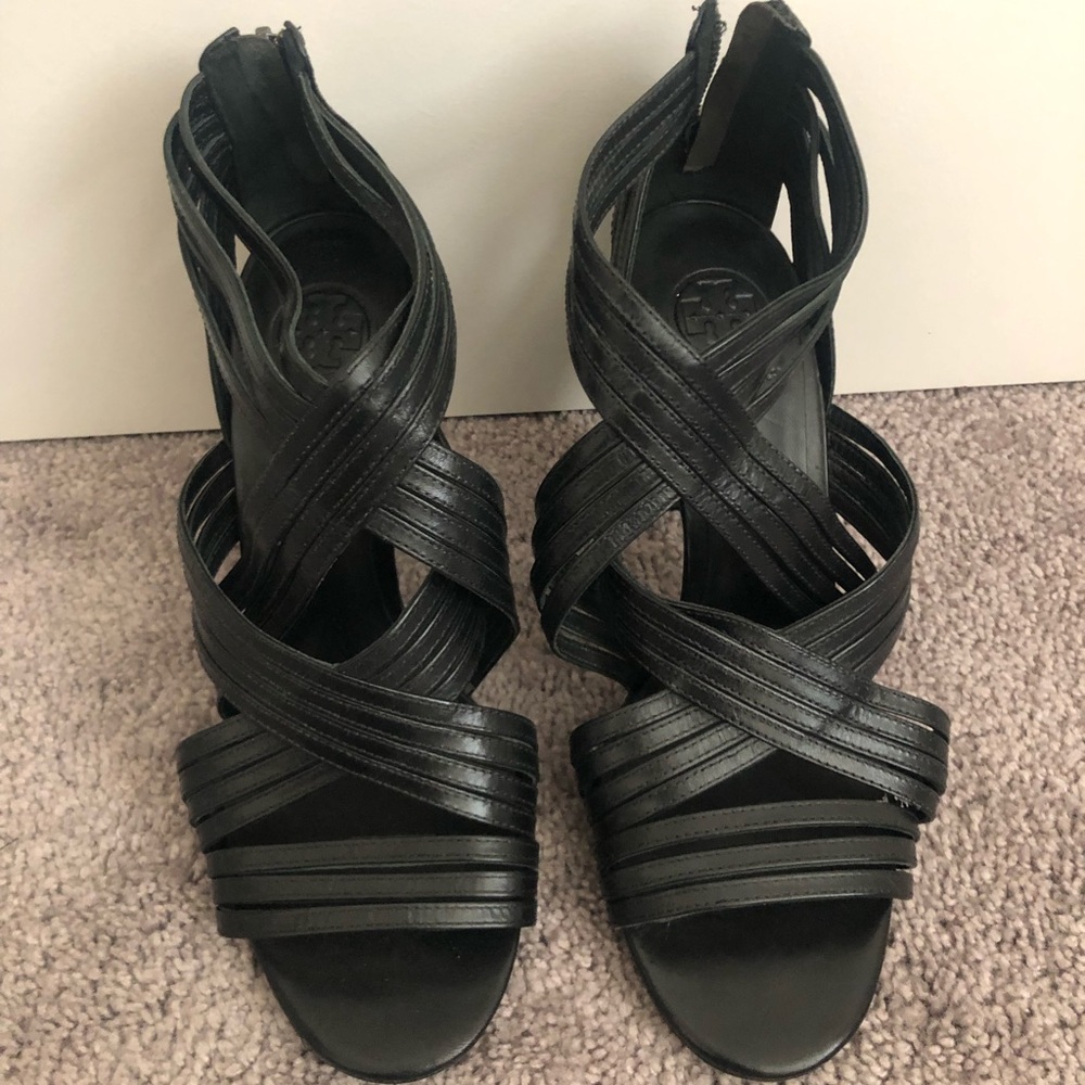 Tory Burch Strappy Leather Heels
